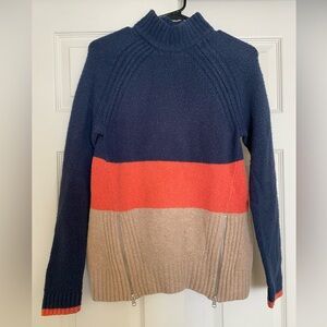 Abercrombie and Fitch Colorblock Turtleneck Sweater